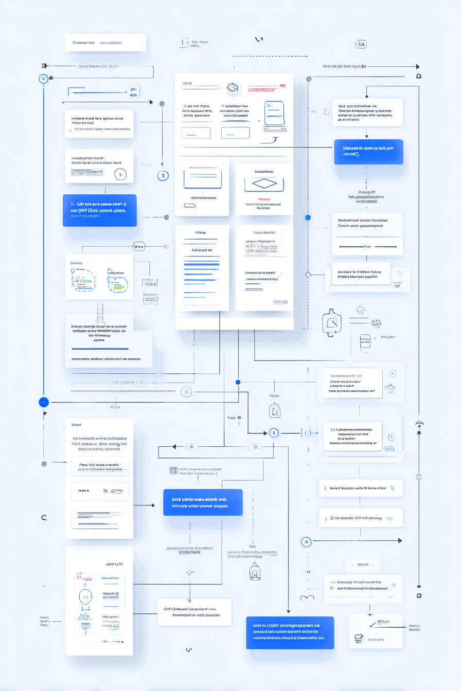 Schemat UX/UI – makieta ekranów i połączeń między elementami interfejsu